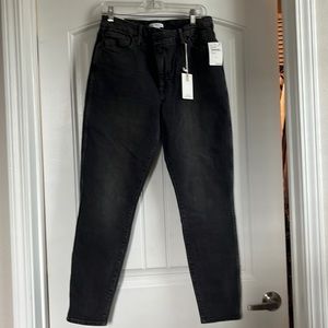 Good American light black wash skinny Good Curve jeans